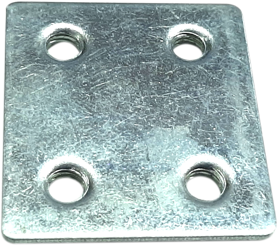 P-BD60S Flat Connector for Aluminium Fabric Profiles, Heavy-Duty Zinc Coated Steel, Seamless Flat Profile Joint, Compatible with Multiple Frame Sizes